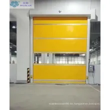 Puerta de obturador de rodillo de acción rápida automática de PVC